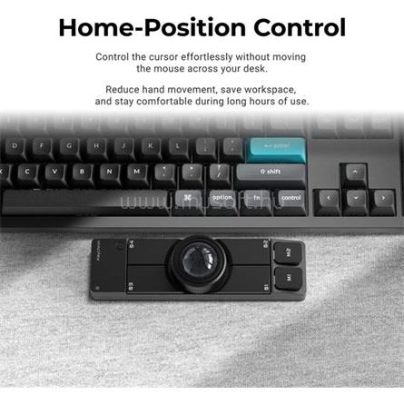 KEYCHRON NAPE PRO WIRELESS TRACKBALL MOUSE fekete