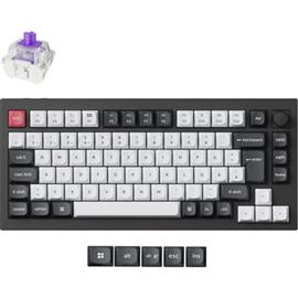 KEYCHRON Q1 HE - Hot Swappable, RGB Backlight, Knob, Magnetic Switch - ISO HU Layout - Carbon Black Q1H-M1Z-HU small