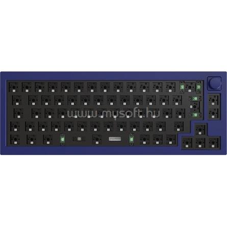 KEYCHRON Q2 Swappable RGB Backlight Knob ISO barebone gamer vezetékes billentyűzet (kék)