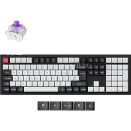 KEYCHRON Q6 HE - Hot Swappable, RGB Backlight, Knob, Magnetic Switch - ISO HU Layout - Carbon Black Q6H-M1Z-HU small