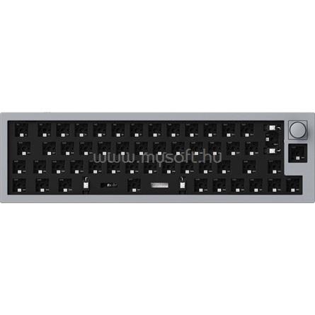 KEYCHRON Q9 Swappable RGB Backlight Knob ISO barebone vezetékes billentyűzet (szürke)