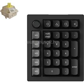 KEYCHRON V0 Ultra 8K mechanikus Silk POM Banana Bluetooth / vezeték nélküli numerikus billentyűzet (fekete) V0U-D4 small