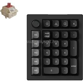 KEYCHRON V0 Ultra 8K mechanikus Silk POM Red Bluetooth / vezeték nélküli numerikus billentyűzet (fekete) V0U-D1 small