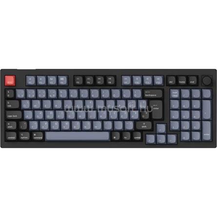 KEYCHRON V5 Max Gateron Jupiter Red mechanikus Bluetooth / vezeték nélküli billentyűzet (magyar, fekete)