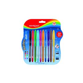 KEYROAD Golyóstoll 0,7 mm 10 db/bliszter vegyes színek KEYROAD_38368 small
