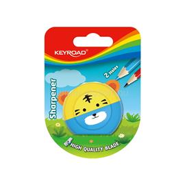 KEYROAD Hegyező, 2 lyukú, 1 db/bliszter, Keyroad Speedy Snail, vegyes színek KEYROAD_54288 small