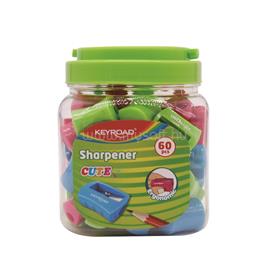 KEYROAD Hegyező 1 lyukú 60 db/display Cute vegyes színek KEYROAD_38379 small