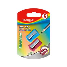KEYROAD Hegyező 1 lyukú fém 2 db/bliszter Keyroad Metal Colourful vegyes színek KEYROAD_38386 small