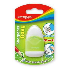 KEYROAD Hegyező 1 lyukú tartályos, radírral Navy vegyes színek KEYROAD_38400 small