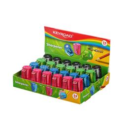 KEYROAD Hegyező 1 lyukú tartályos 24 db/display Cup Sharpy vegyes színek KEYROAD_38393 small