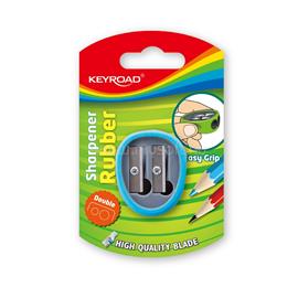 KEYROAD Hegyező 2 lyukú Keyroad Rubber vegyes színek KEYROAD_38406 small