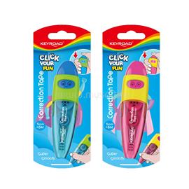 KEYROAD Hibajavító roller, nyomógombos, 5 mm x 6 m, Keyroad, vegyes színek KEYROAD_54305 small