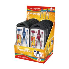 KEYROAD Körző betétes, fém pótbetéttel Fast Track vegyes színek KEYROAD_38427 small