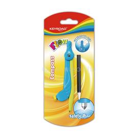 KEYROAD Körző ceruzás, bliszteres Keyroad Flow vegyes színek KEYROAD_38430 small