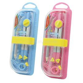 KEYROAD Körző ceruzás/betétes, fém pótbetéttel Circle Master vegyes színek KEYROAD_38434 small