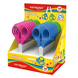 KEYROAD Olló 13 cm tompa fejű 20 db/display Start vegyes színek KEYROAD_38439 small