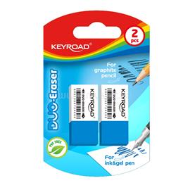 KEYROAD Radír, 2 db/bliszter, Keyroad Duo, fehér-kék KEYROAD_54297 small