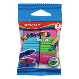 KEYROAD Radír, PVC mentes 2 db/bliszter Keyroad Elastic Touch vegyes színek KEYROAD_38455 small