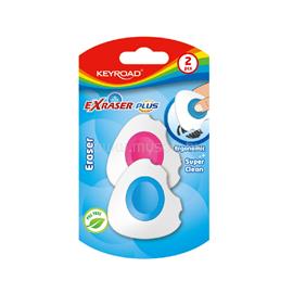 KEYROAD Radír, PVC mentes 2 db/bliszter Exraser Plus vegyes színek KEYROAD_38456 small