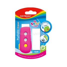 KEYROAD Radír, PVC mentes 2 db/bliszter Smile Eraser vegyes színek KEYROAD_38461 small