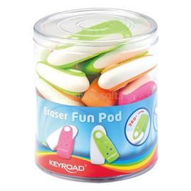 KEYROAD Radír, PVC mentes 24 db/display Fun Pod vegyes színek KEYROAD_38451 small