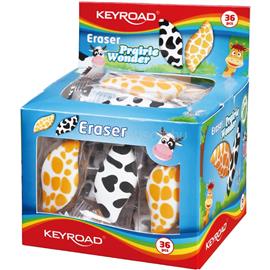 KEYROAD Radír, PVC mentes 36 db/display Prairie Wonder vegyes mintázat KEYROAD_38466 small