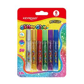 KEYROAD Ragasztó folyékony dekorációs , glitteres, Keyroad, 6 x 10 g KEYROAD_66519 small