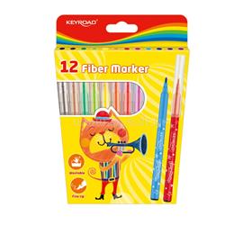 KEYROAD Rostirón, filctoll készlet 2 mm 12 db/bliszter vegyes színek KEYROAD_38482 small