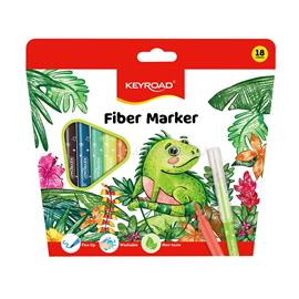 KEYROAD Rostirón, filctoll készlet 2 mm 18 db/bliszter vegyes színek KEYROAD_66514 small