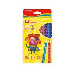 KEYROAD Színes ceruza készlet vastag, háromszögletű Jumbo 12 klf. szín KEYROAD_38502 small