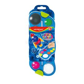 KEYROAD Vízfesték készlet 12 db-os vegyes színek KEYROAD_38522 small