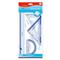 KEYROAD Vonalzókészlet, 30 cm, vonalzó, szögmérő, 45° és 60° háromszög vonalzók 4 db/bliszter Keyroad KEYROAD_38550 small