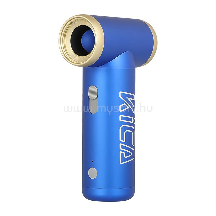 KICA JetFan2 vezeték nélküli univerzális légfúvóka, USB, LED kijelző, 101000 ford./perc, alacsony zajszint, 4,5 óra, kék