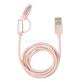 KIKKERLAND US237-RG fonott USB-C Lightning kábel (rózsaarany) KIKKERLAND_US237-RG small