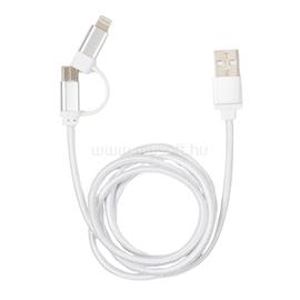 KIKKERLAND US237-SI fonott USB-C Lightning kábel (ezüst) KIKKERLAND_US237-SI small