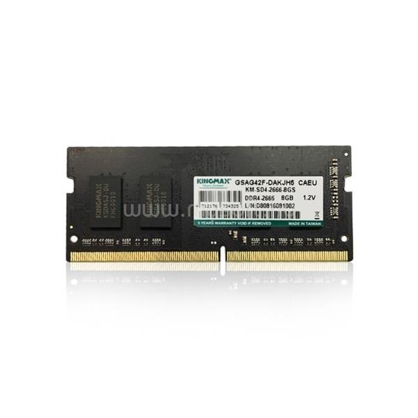 KINGMAX SODIMM memória 8GB DDR4 2666MHz CL19