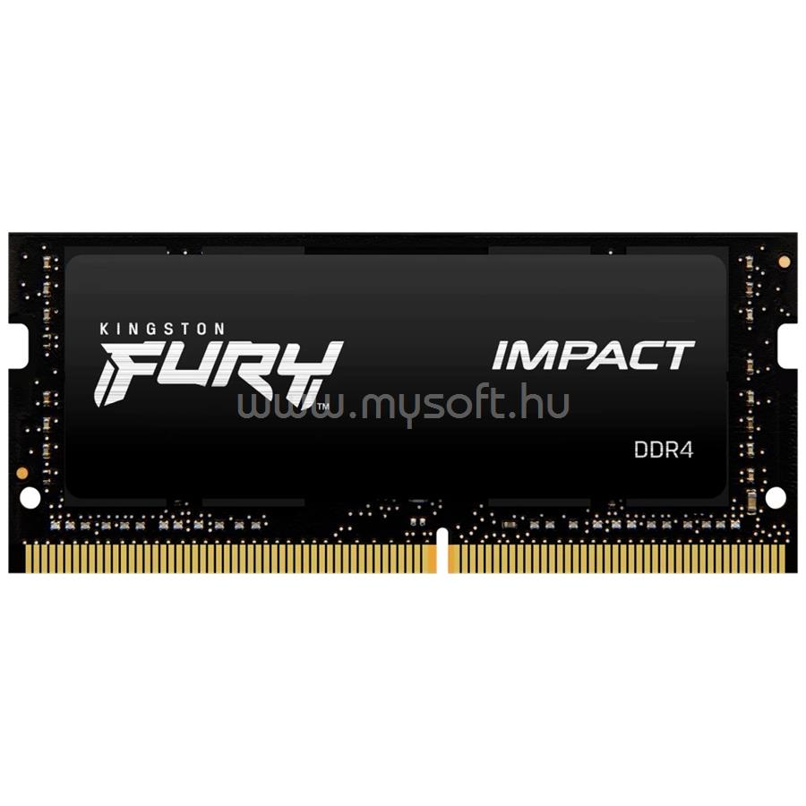 KINGSTON SODIMM memória 8GB DDR4 2666MHz CL15 FURY IMPACT