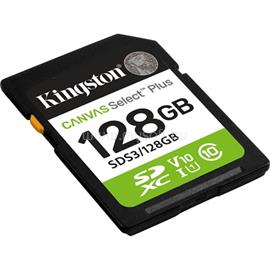 KINGSTON Canvas Select Plus Gen3 SDXC 128GB Class10 UHS-1 U1 V10 memóriakártya SDS3/128GB small