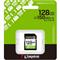 KINGSTON Canvas Select Plus Gen3 SDXC 128GB Class10 UHS-1 U1 V10 memóriakártya SDS3/128GB small