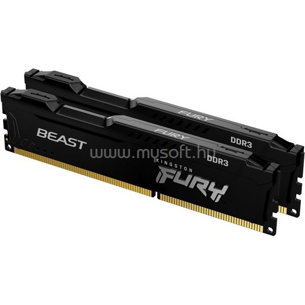 KINGSTON DIMM memória 2X8GB DDR3 1600MHz CL10 FURY BEAST BLACK