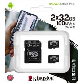 KINGSTON Canvas Select Plus 32GB microSDHC 2 pack SDCS2/32GB-2P1A small