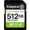KINGSTON Canvas Select Plus Gen3 SDXC 512GB Class10 UHS-1 U3 V30 memóriakártya SDS3/512GB small
