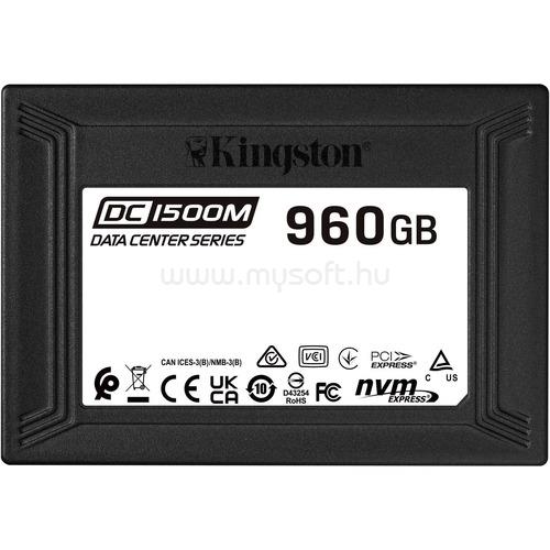 KINGSTON 960G DC1500M U.2 NVME SSD ENTERPRISE 2.5IN PCIE NVME SSD