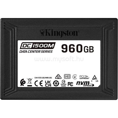 KINGSTON SSD 960GB 2.5" U.2 NVMe PCIe DC1500M ENTERPRISE