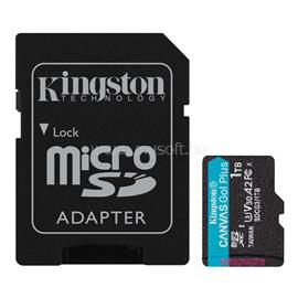 KINGSTON Canvas Go! Plus MicroSDXC 1TB, Class10, UHS-I U3 V30, A2 memóriakártya + adapter SDCG3/1TB small