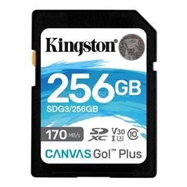 KINGSTON Canvas Go Plus SDXC 256GB Class 10 UHS-I U3 V30 memóriakártya SDG3/256GB small