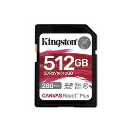 KINGSTON Canvas React Plus SDXC 512GB Class 10, UHS-II, U3, V60 memóriakártya SDR2V6/512GB small