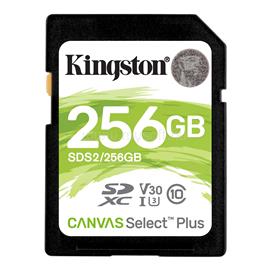 KINGSTON Canvas Select Plus SDXC 256GB Class 10, UHS-I U3 V30 memóriakártya SDS2/256GB small