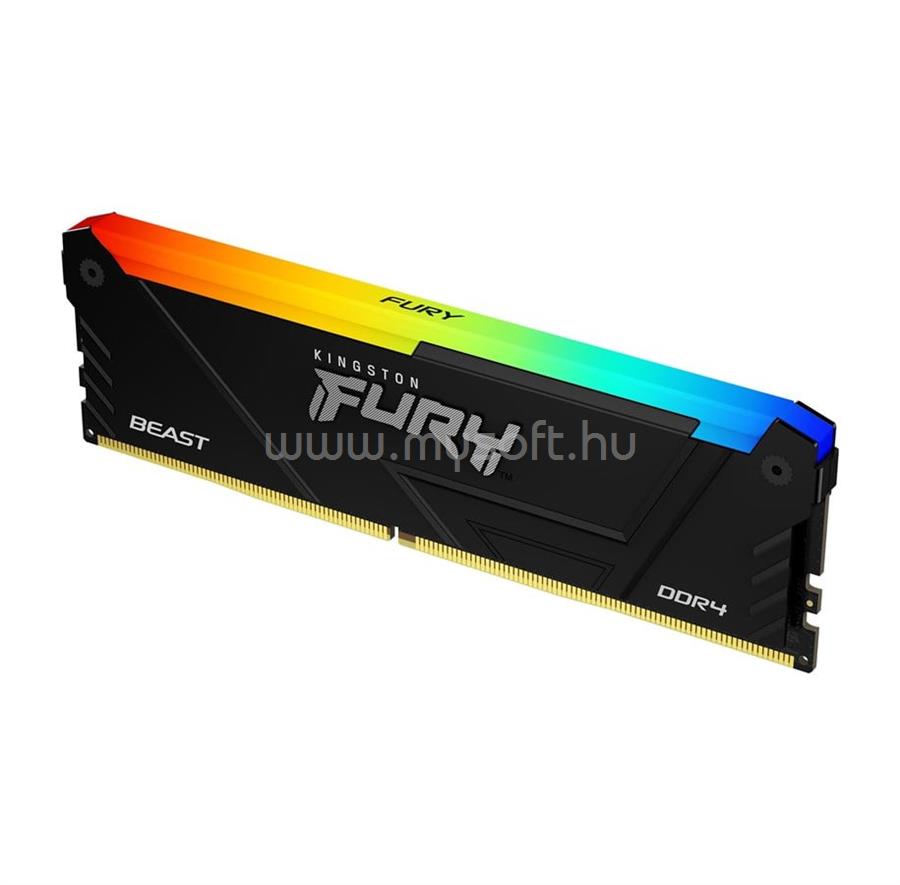 KINGSTON DIMM memória 16GB DDR4 2666MHz CL16 FURY Beast RGB
