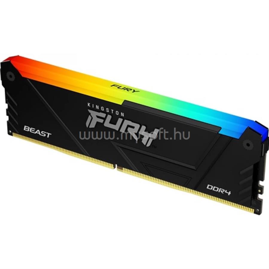 KINGSTON DIMM memória 16GB DDR4 2666MHz CL16 FURY BEAST RGB